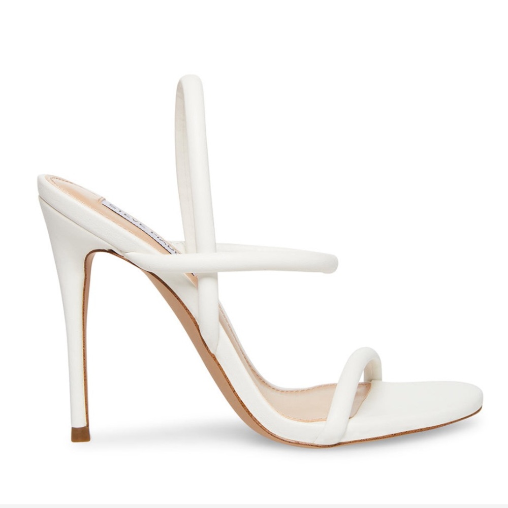 Steve Madden Carolena White Heels